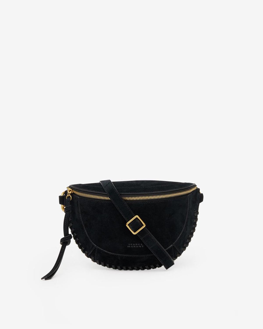 Banane Skano en cuir velours — Noir, vue 1 ; référence BJ0001FBB3C07M01BK