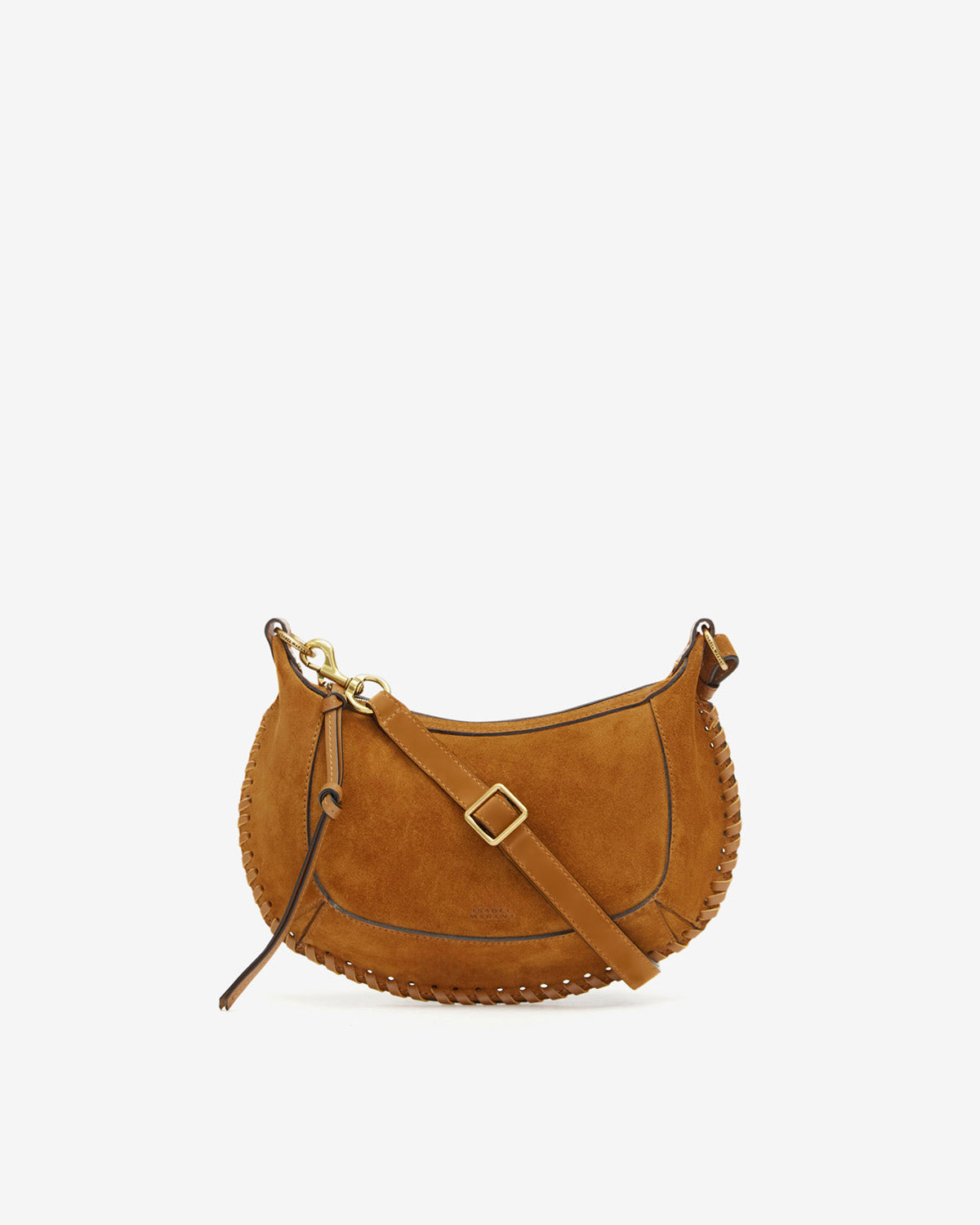 Sac Oskan Moon en cuir velours — Cognac, vue 2 ; référence PP0003FBB3C07M50CO