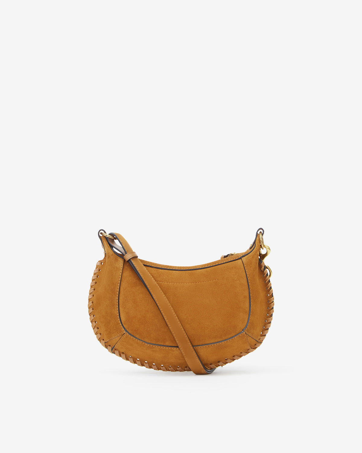 Sac Oskan Moon en cuir velours — Cognac, vue 3 ; référence PP0003FBB3C07M50CO