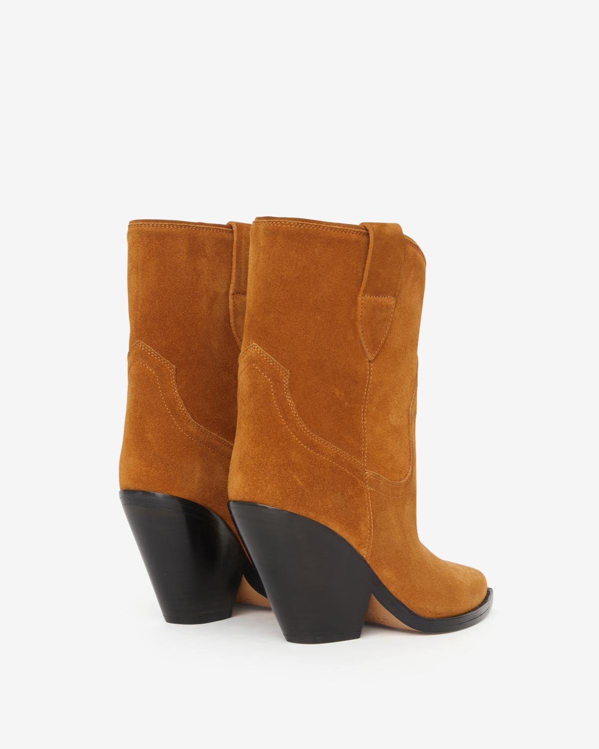 Boots Leyane — Cognac, vue 3 ; référence BO0004FAA1A07S50CO