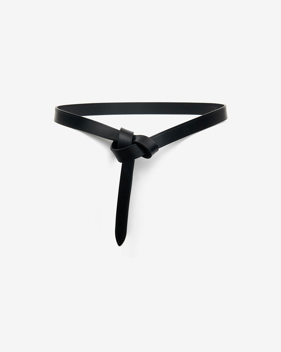 Ceinture Kirka en cuir — Noir, vue 1 ; référence CE248CFAA3B65A01BK