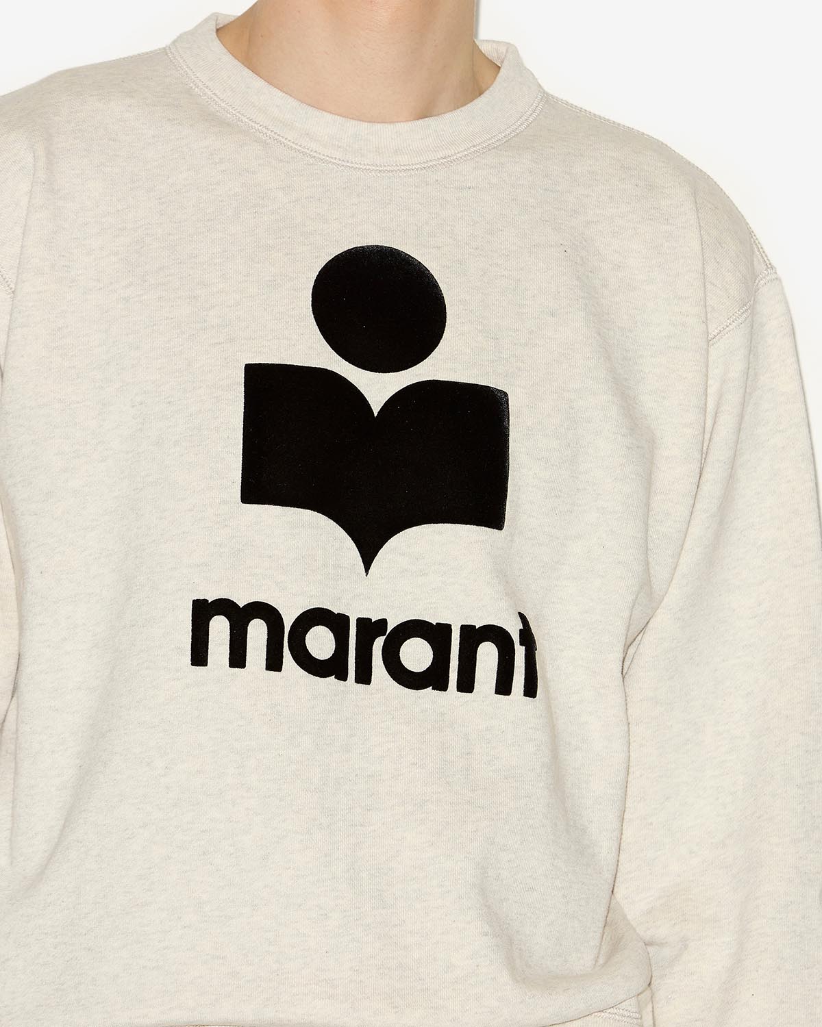 Sweatshirt Mikoy — Écru, vue 3 ; référence SW0029HAB1M18H23EC
