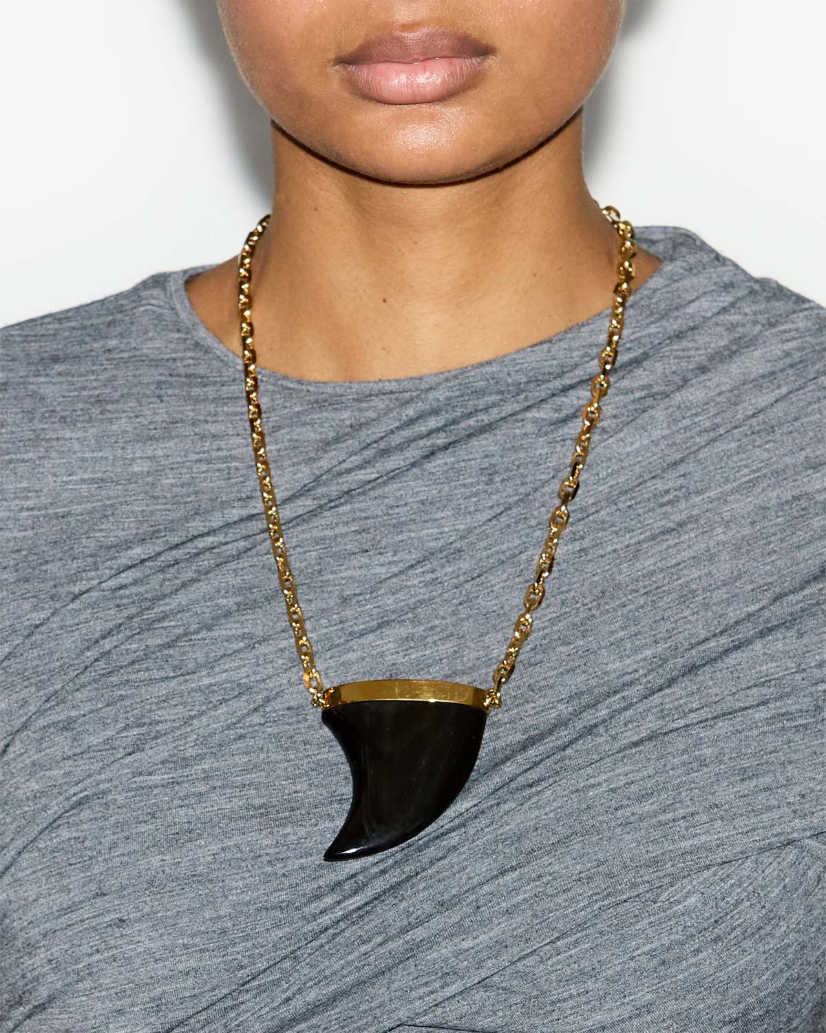 Collier Ellen — Noir, vue 2 ; référence CO0125FAB4B08B01BK
