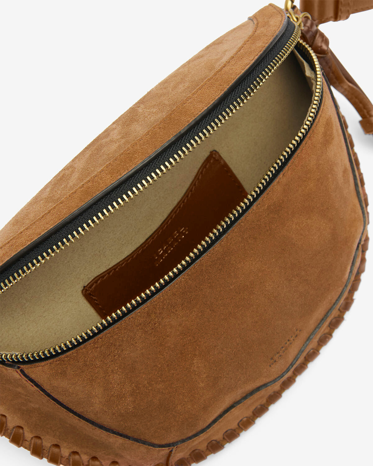 Banane Skano en cuir velours — Cognac, vue 1 ; référence BJ0001FBB3C07M50CO