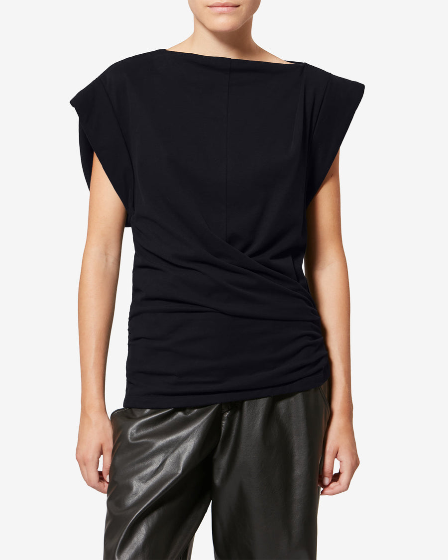 T-shirt Maisan — Noir, vue 1 ; référence TS0207FAA1N41I01BK