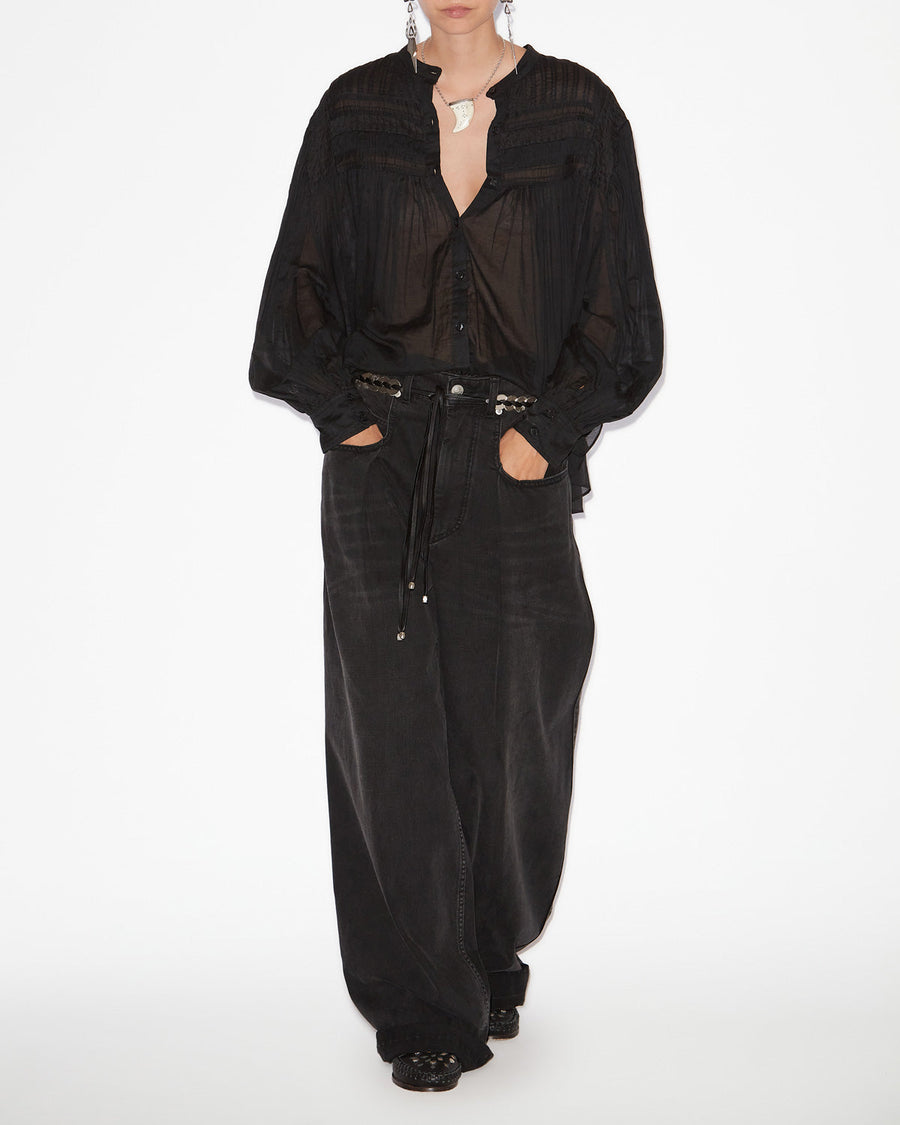 Blouse Plalia — Noir, vue 2 ; référence HT0002FCB3J04E01BK