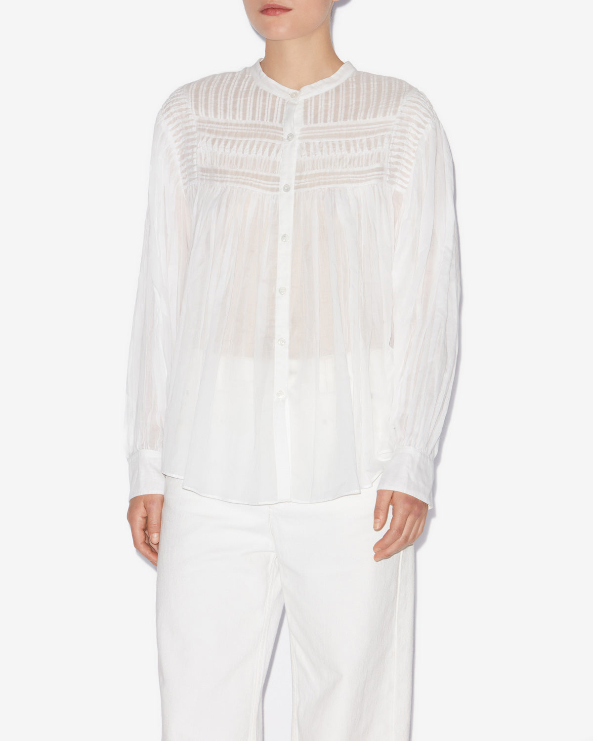 Blouse Plalia — Blanc, vue 1 ; référence HT0002FCB3J04E20WH