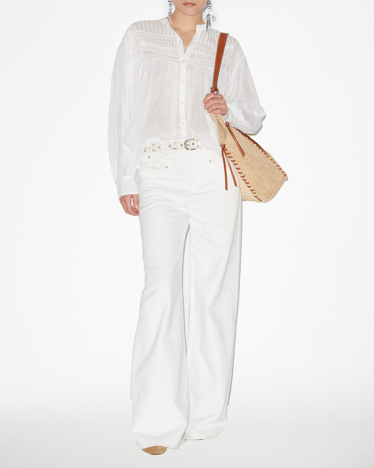 Blouse Plalia — Blanc, vue 2 ; référence HT0002FCB3J04E20WH