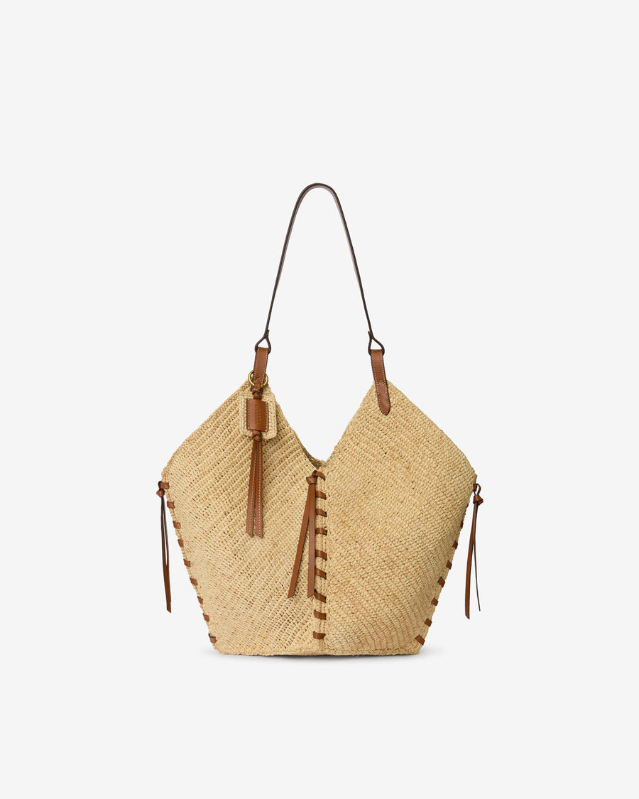 Sac Tampa — Naturel et cognac, vue 2 ; référence PM0066FAC1X07MNLCG
