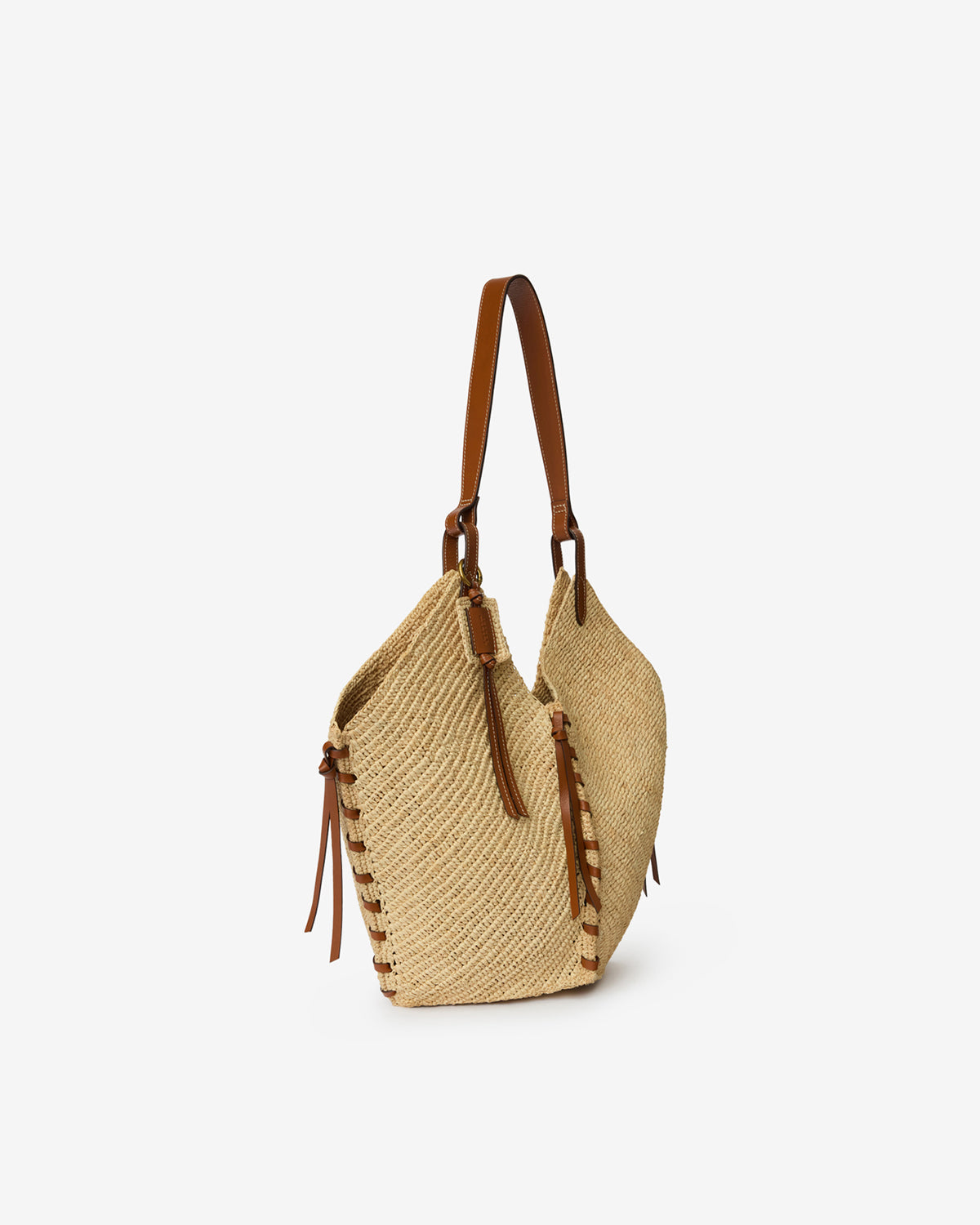 Sac Tampa — Naturel et cognac, vue 3 ; référence PM0066FAC1X07MNLCG