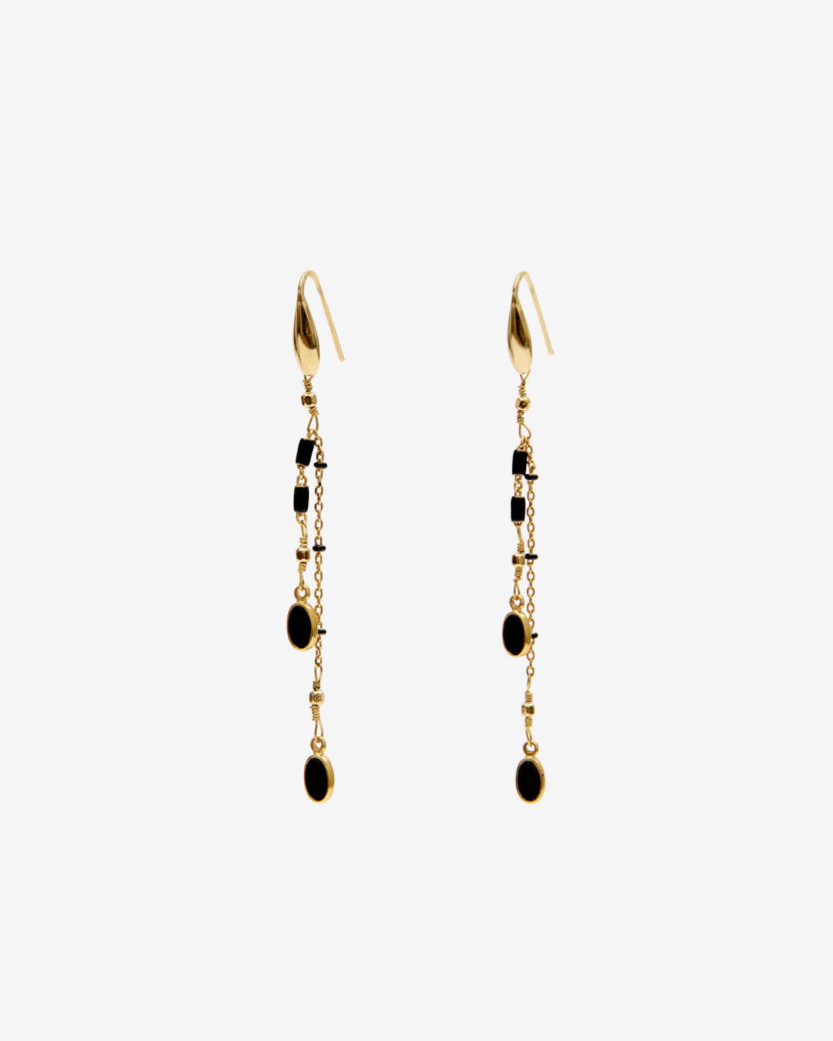 Boucles d'oreille Casablanca — Noir, vue 1 ; référence BL0001FAA3B01B01BK