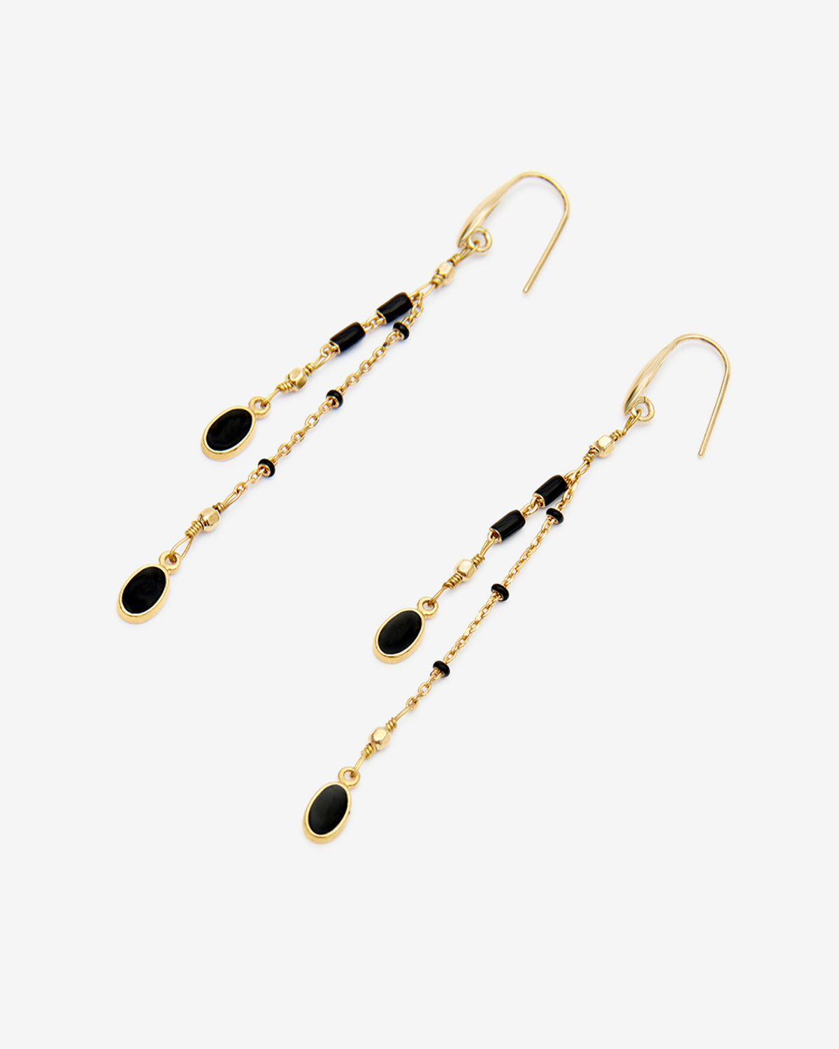 Boucles d'oreille Casablanca — Noir, vue 3 ; référence BL0001FAA3B01B01BK