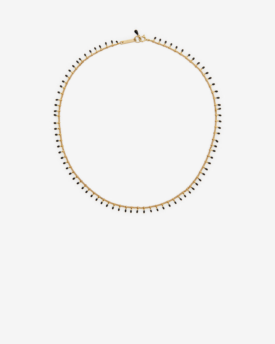 Collier Casablanca — Noir, vue 1 ; référence CO0001FAA3B01B01BK