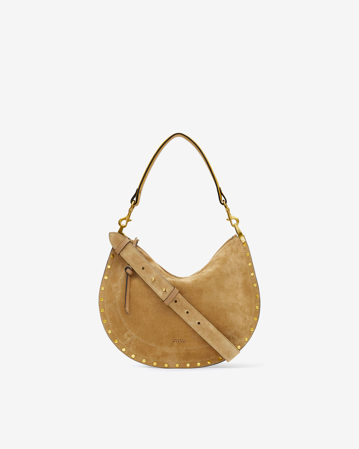 Sac Oskan Soft Zip en cuir velours — Taupe, vue 2 ; référence BF0066FAB2C03M50TA