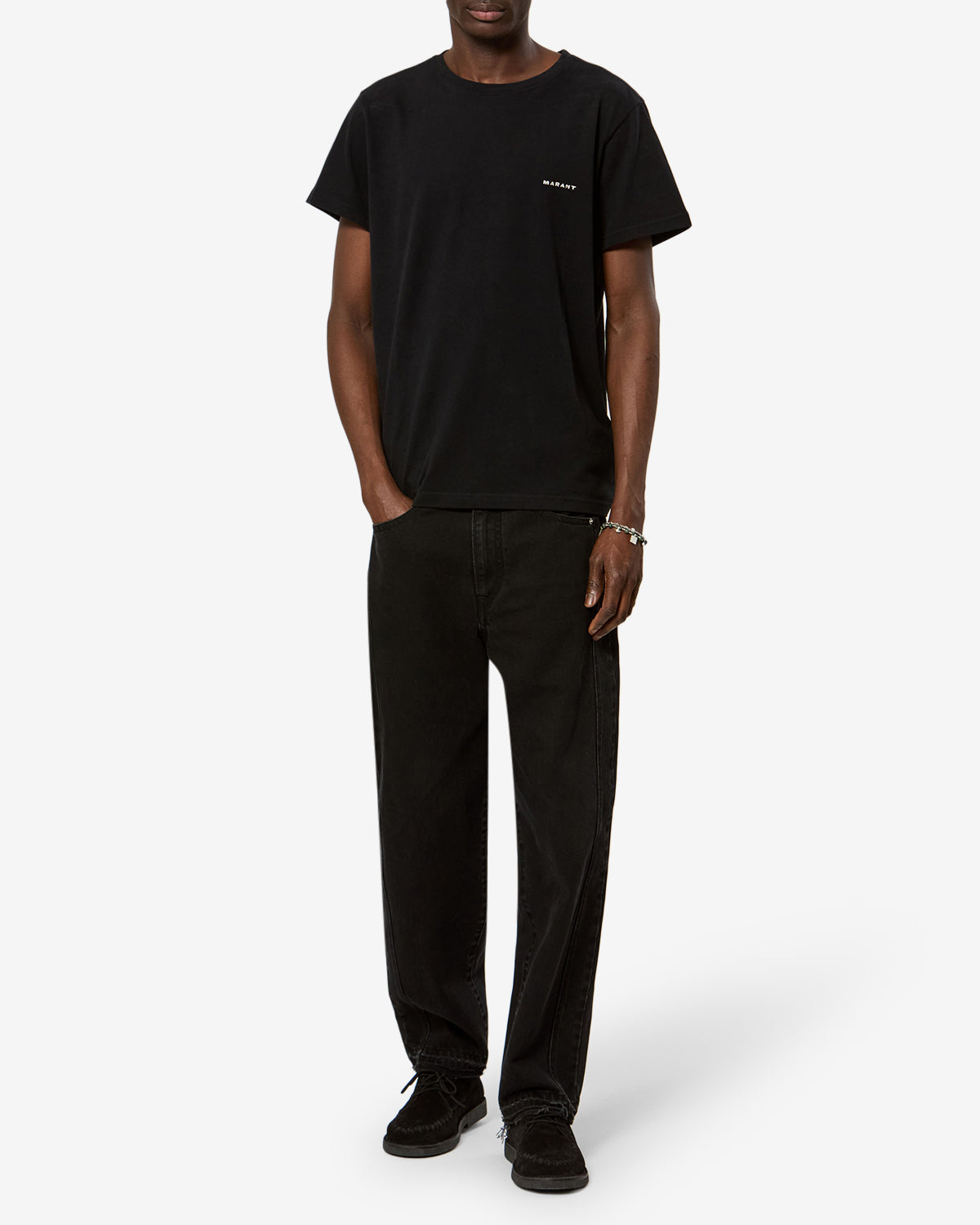 T-shirt T-shirt T-shirt Zafferh — Noir, vue 2 ; référence TS0047HAB3N13H01BK
