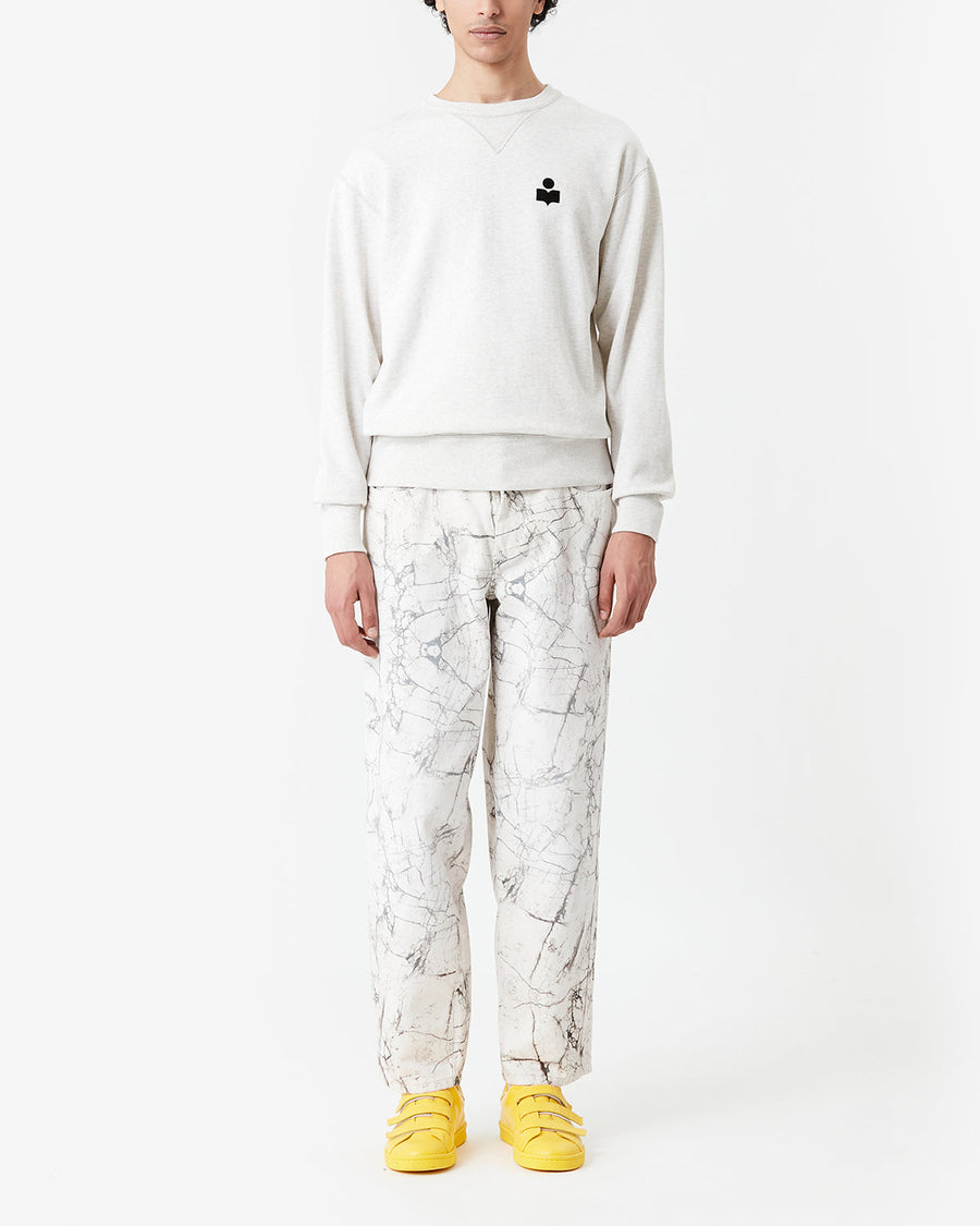 Sweatshirt Mike — Écru, vue 2 ; référence SW005700M003H23EC