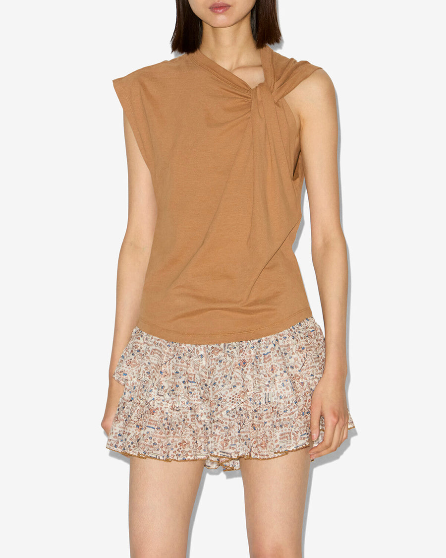 T-shirt Nayda — Caramel, vue 1 ; référence TS0175FAA1N41I50CA