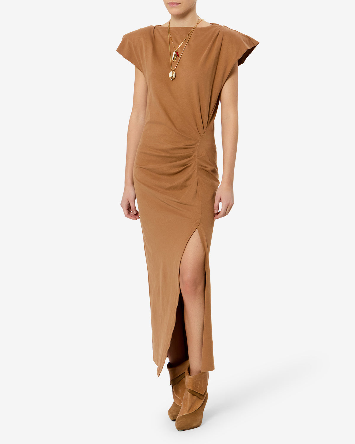 Robe Nadela — Caramel, vue 1 ; référence RO0307FAA1N41I50CA