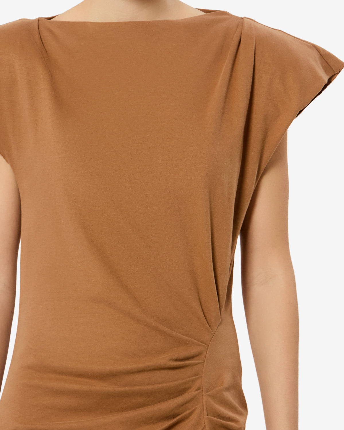 Robe Nadela — Caramel, vue 2 ; référence RO0307FAA1N41I50CA