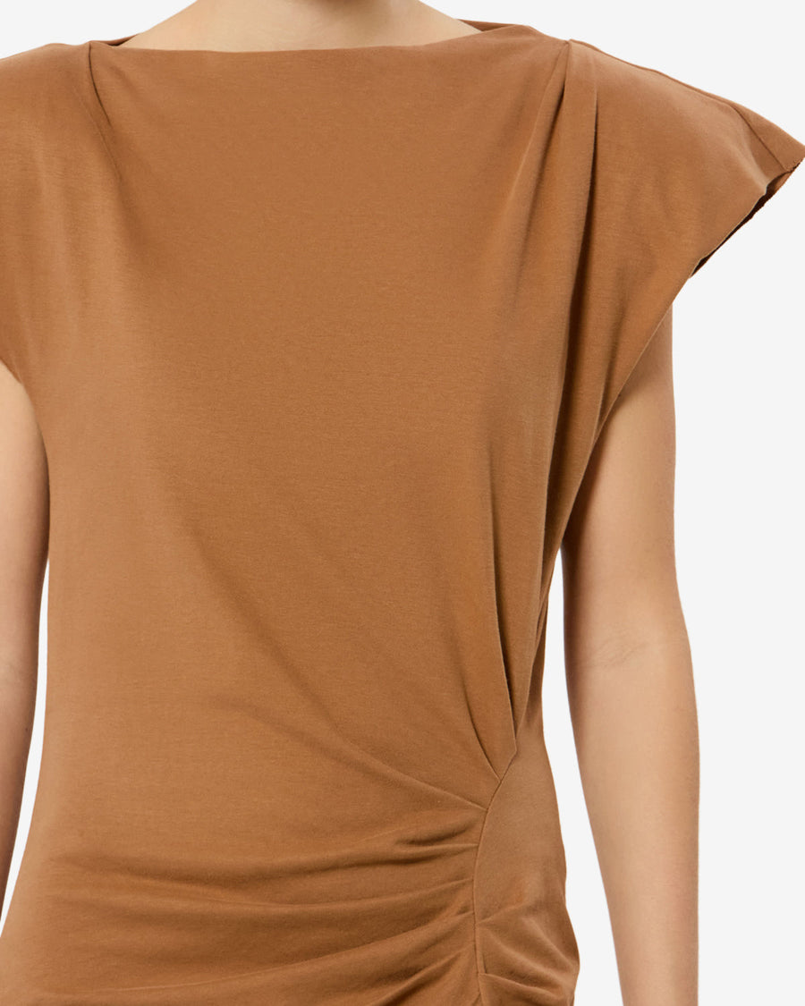 Robe Nadela — Caramel, vue 2 ; référence RO0307FAA1N41I50CA