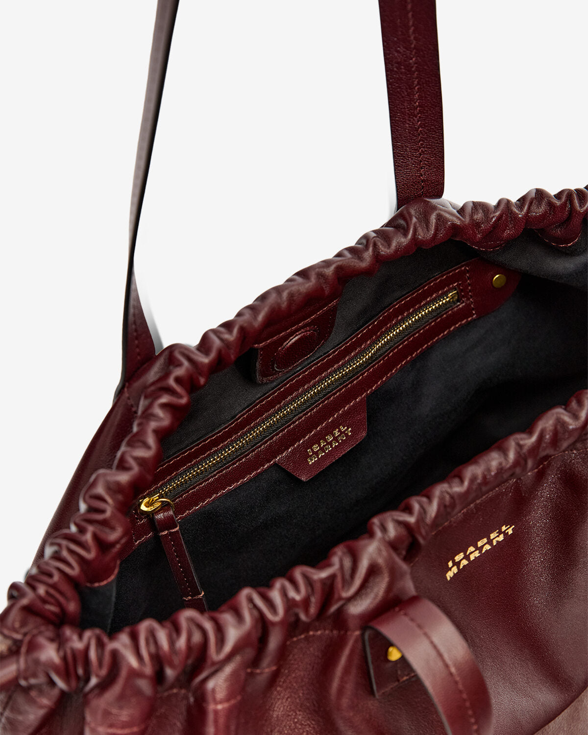 Cabas Silven en cuir — Bordeaux, vue 1 ; référence CS0004FAC3C05M80BY