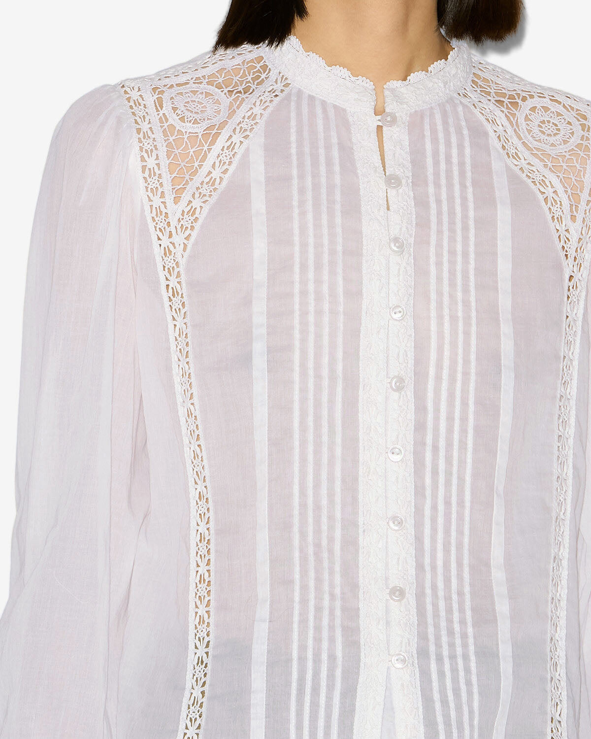 Blouse Greicy — Blanc, vue 3 ; référence HT0678FAC3J05E20WH