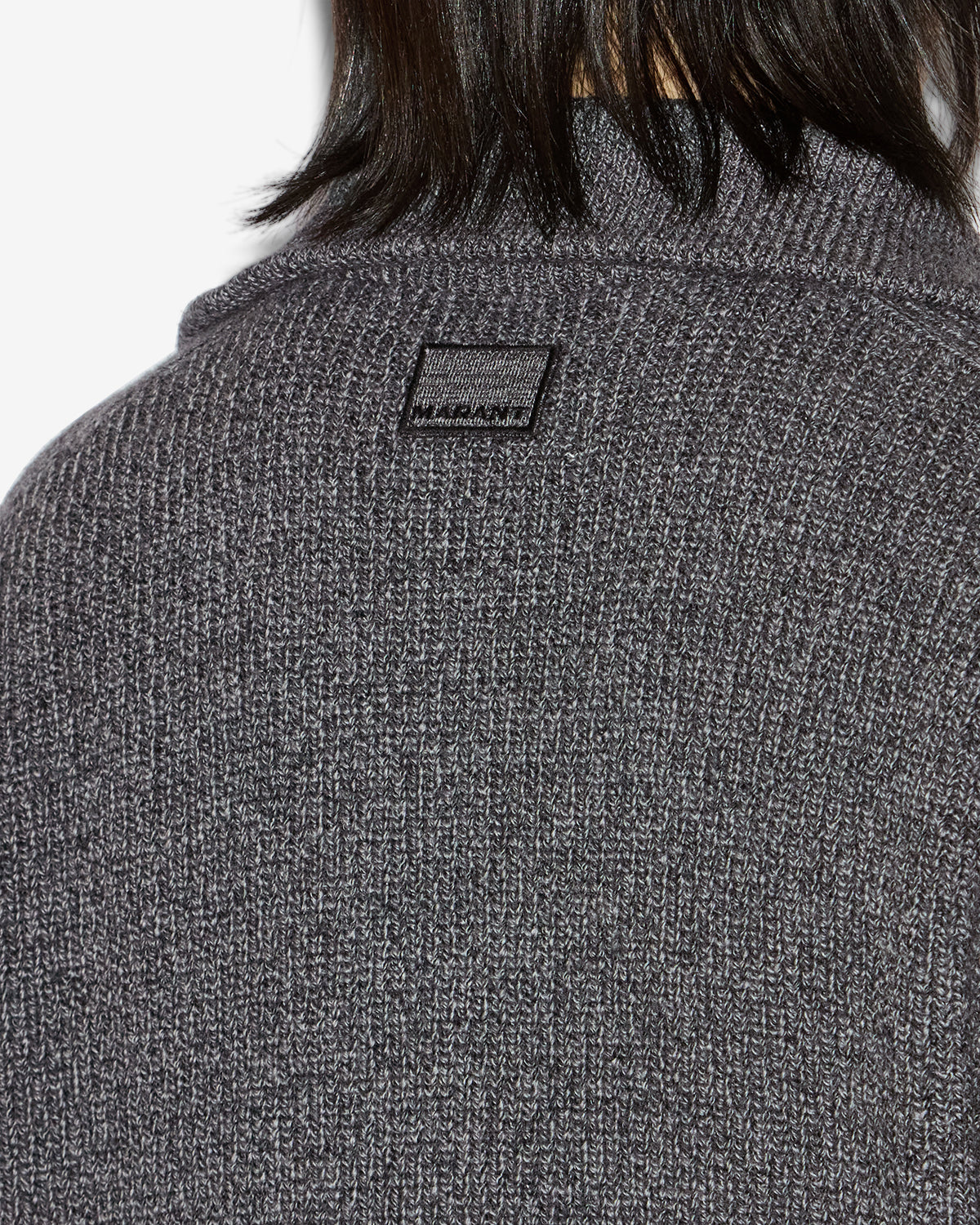 Pull Benny en laine — Gris foncé, vue 3 ; référence PU0080HAA1L79H02DG
