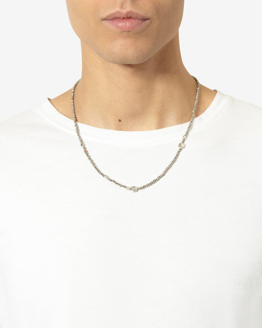Collier Gary — Argent, vue 2 ; référence CO0159HAC3B07T08SI
