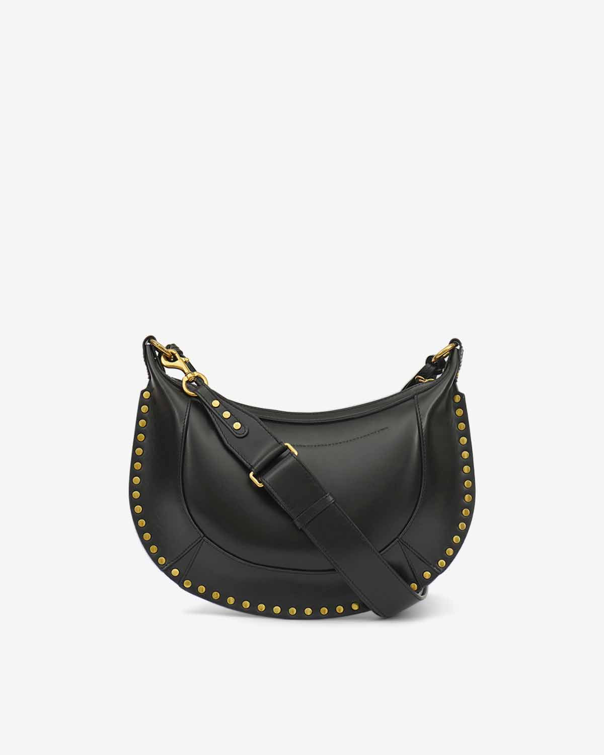 Sac Naoko en cuir — Noir et doré, vue 3 ; référence PP0001FAB2C11MBKGO