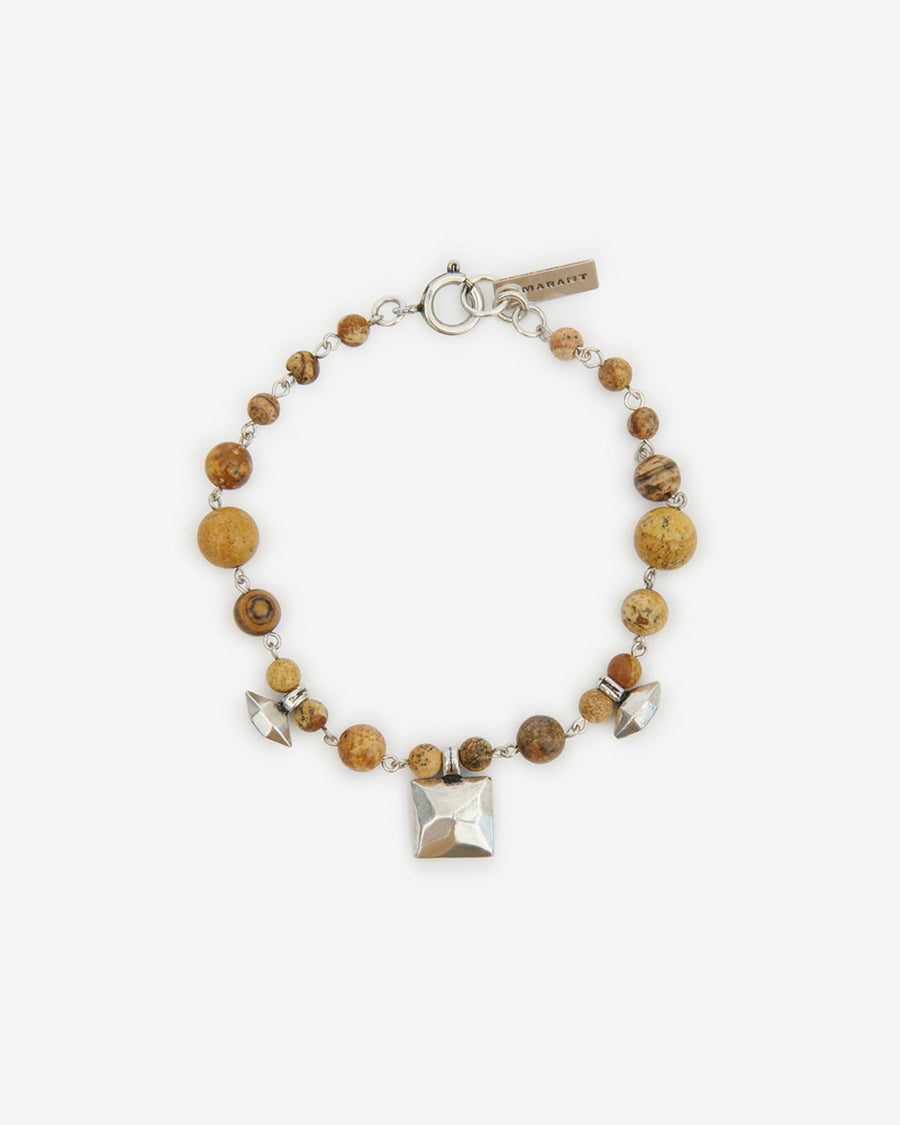 Bracelet Jack — Naturel et argenté, vue 1 ; référence BR0206HAC3B03TNLSI