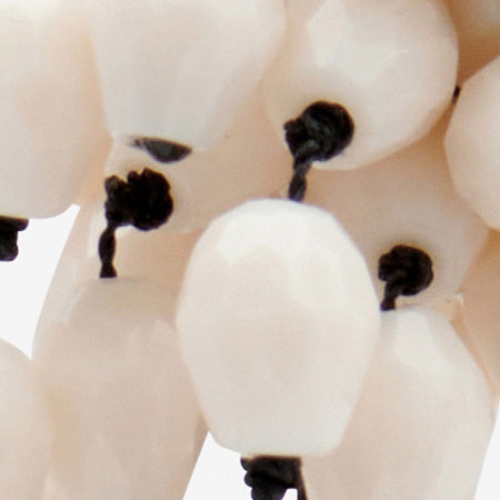 Boucles D'Oreilles Hanabi — Écru-argenté, vue 3 ; référence BL0174FAB3B15BECSI