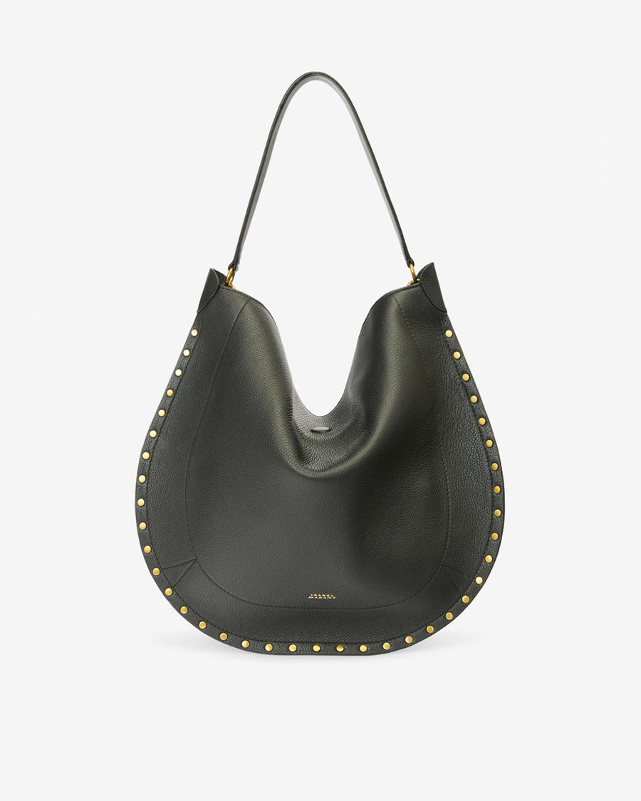 Sac Oskan Hobo Soft en cuir grainé — Noir, vue 2 ; référence PP0200FAC3C22M01BK