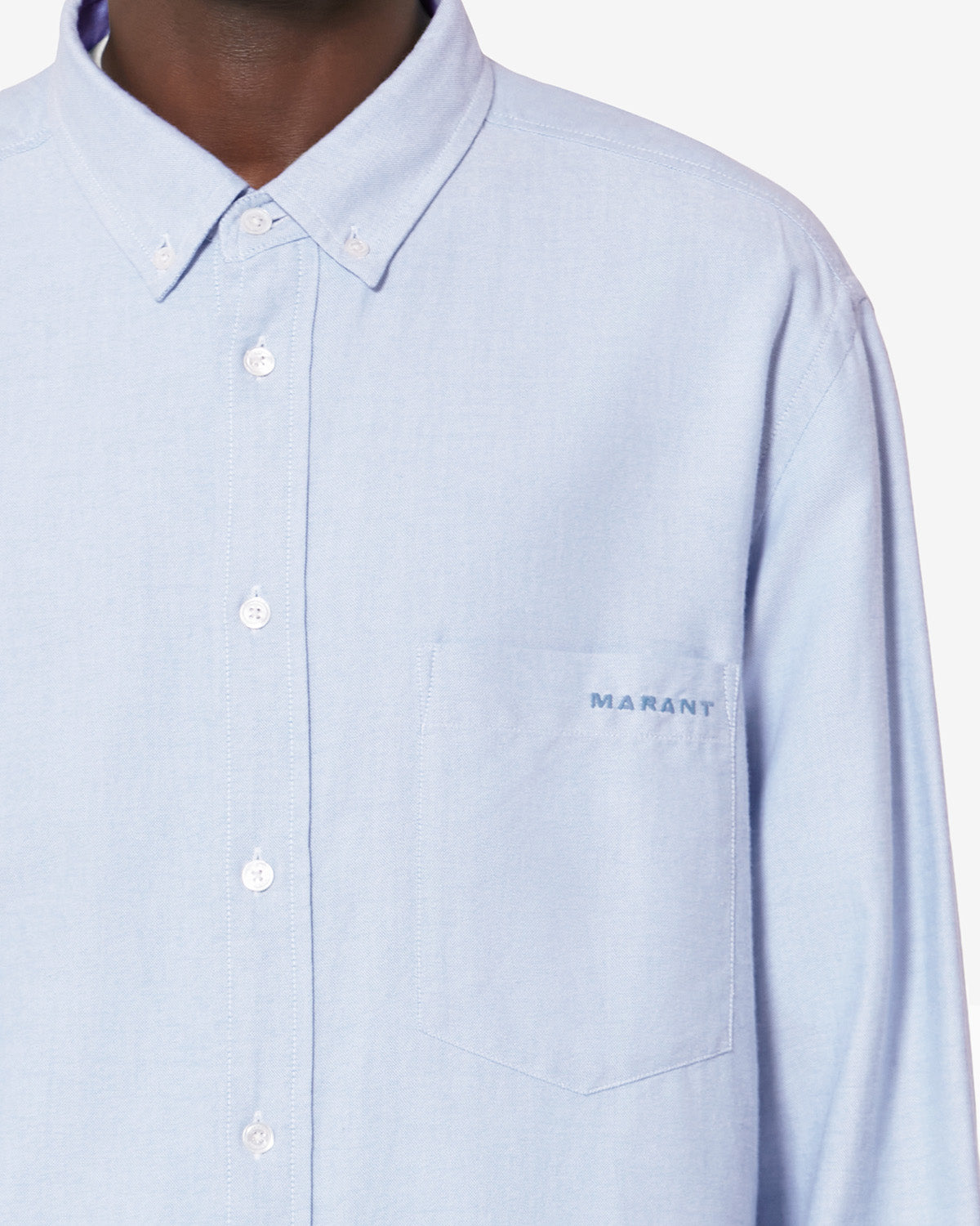 Chemise Jasolo — Bleu, vue 3 ; référence CH0041HAB1I14H30FB