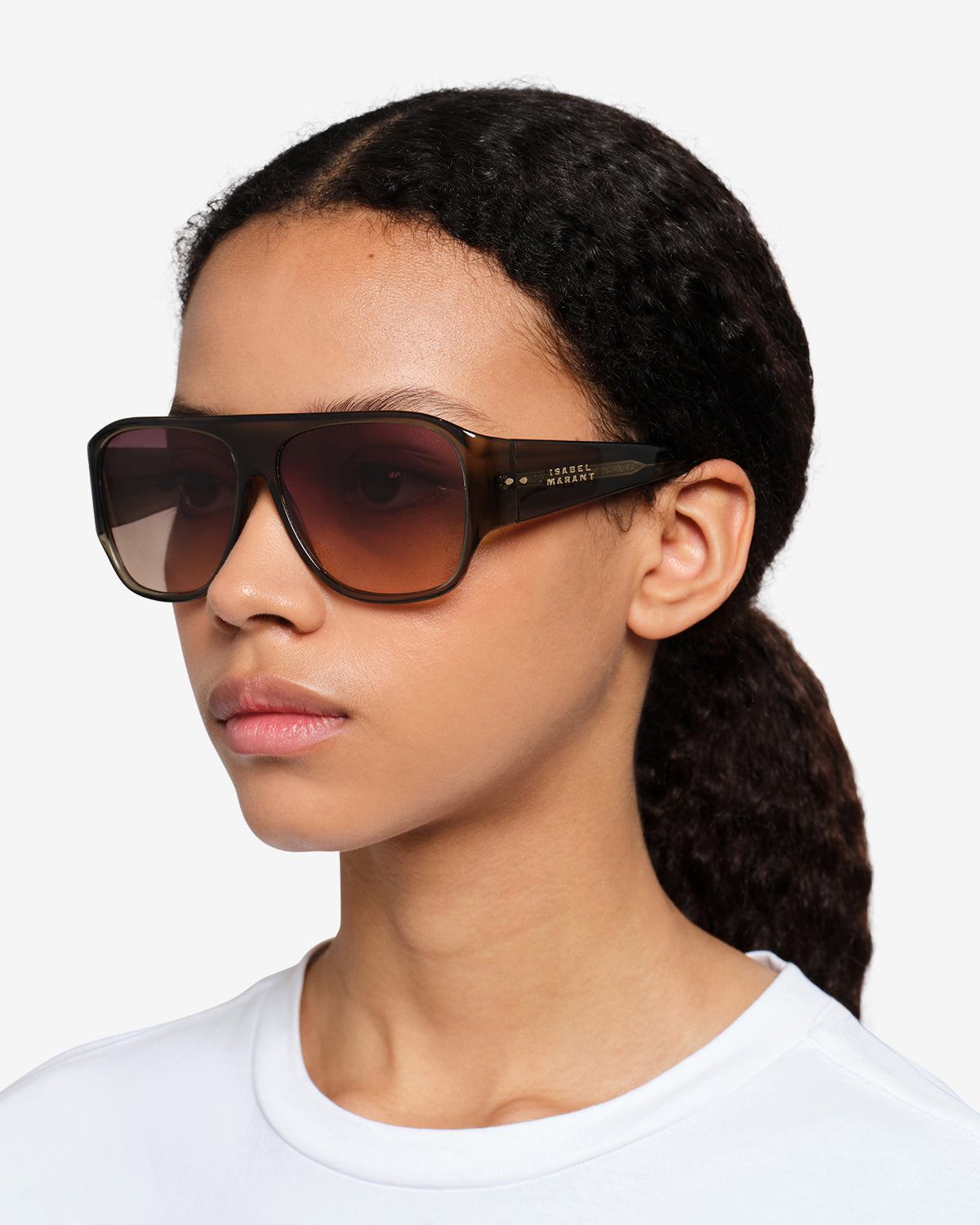 Lunettes De Soleil Mikala — Havana - brown pink sh, vue 3 ; référence IM0239SC4L02L086M2