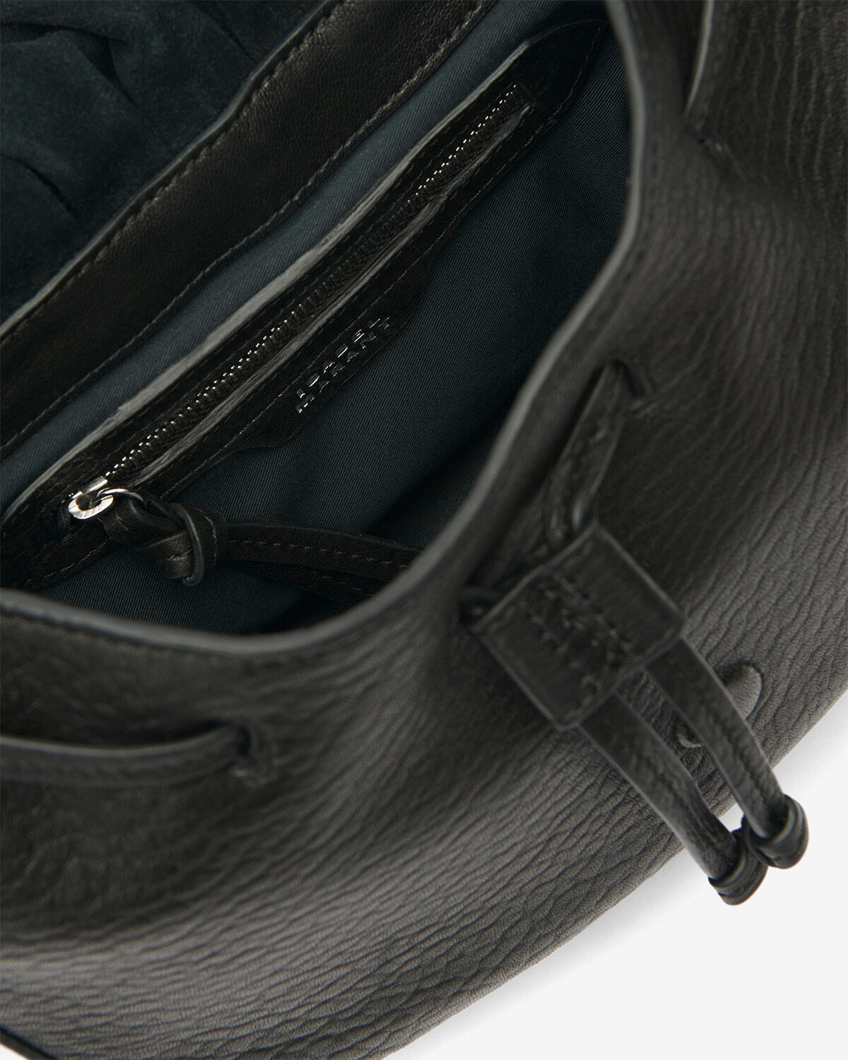 Sac Bolton en cuir grainé — Noir et argenté, vue 1 ; référence PP0406FAC4C05MBKSI