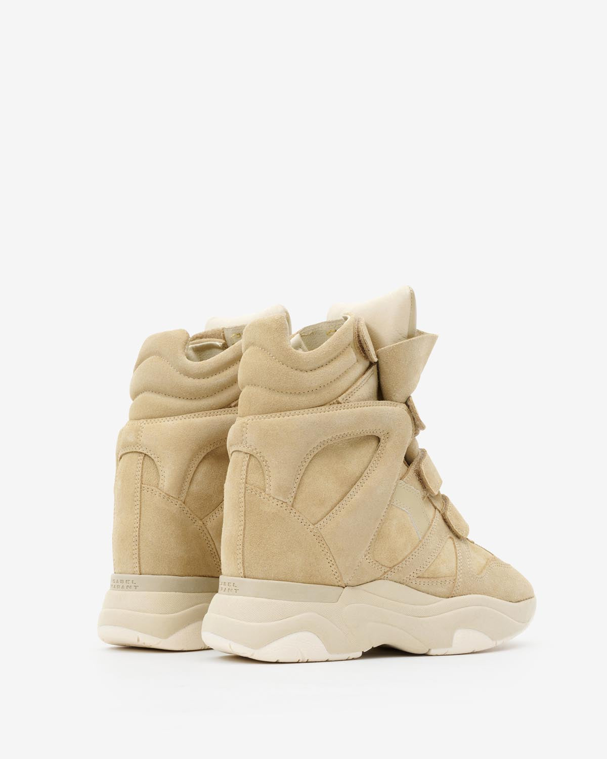 Baskets en cuir velours balskee — Beige, vue 3 ; référence BK049100M029S90BE