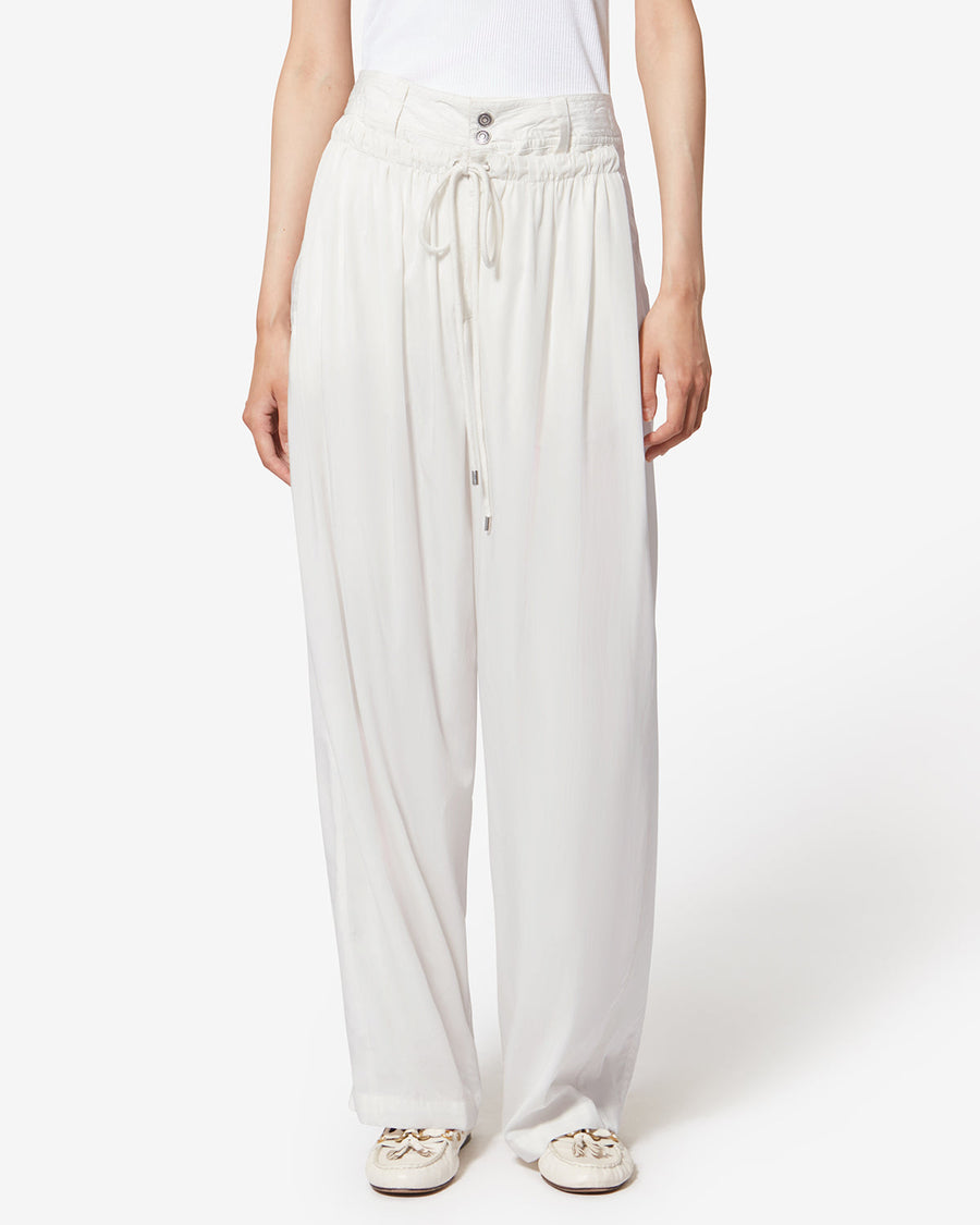 Pantalon Inaya — Blanc, vue 1 ; référence PA0547FCD1I03I20WH