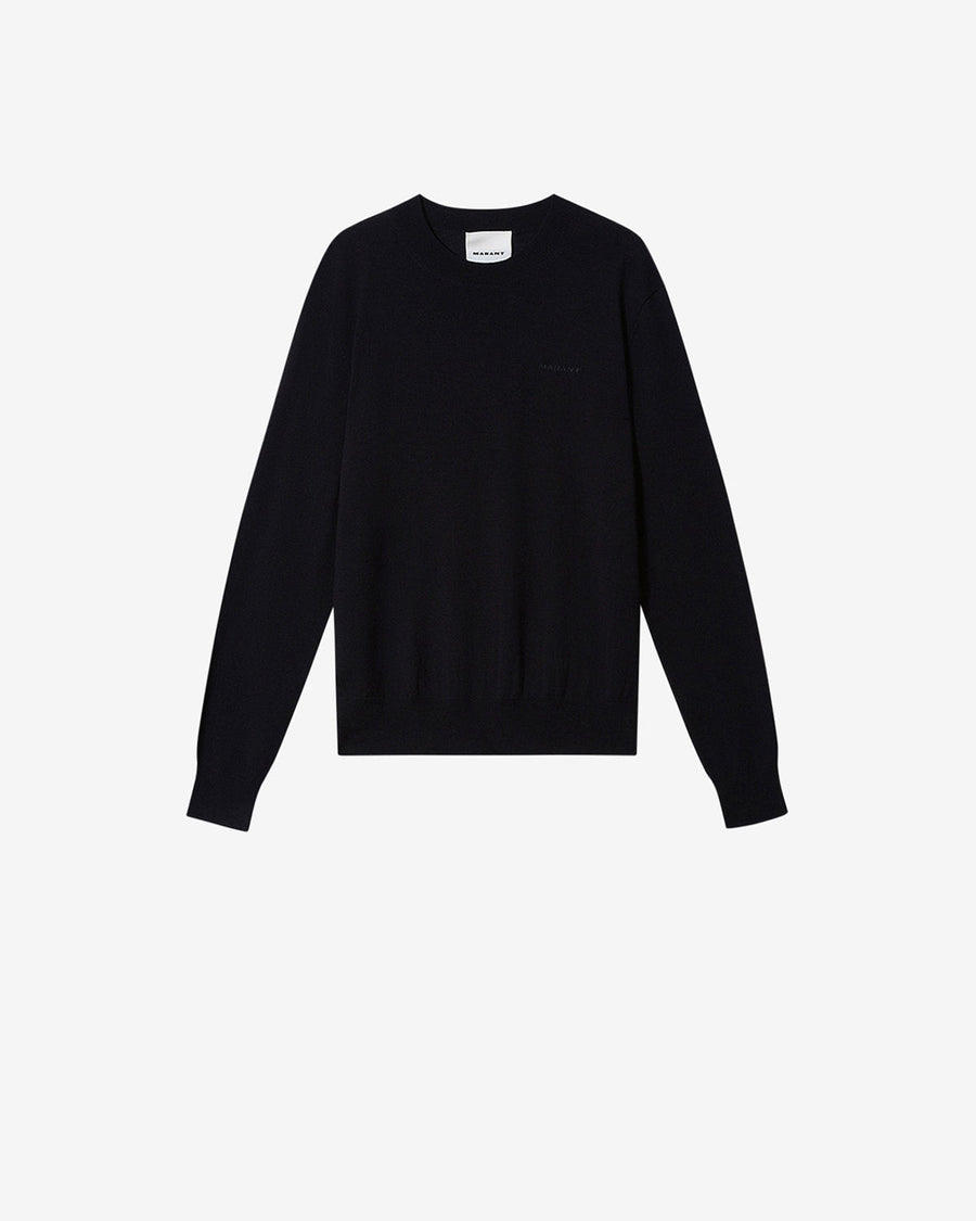 Pull Basile en laine — Nuit, vue 1 ; référence PU0228HAA1L79H30MI