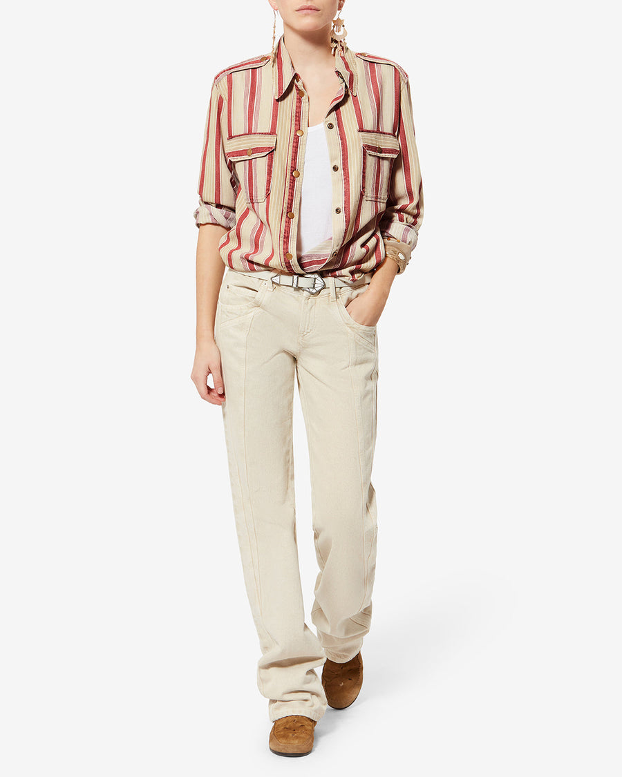 Chemise Gelva — Beige-red, vue 2 ; référence CH0299FAD1H03EBERD