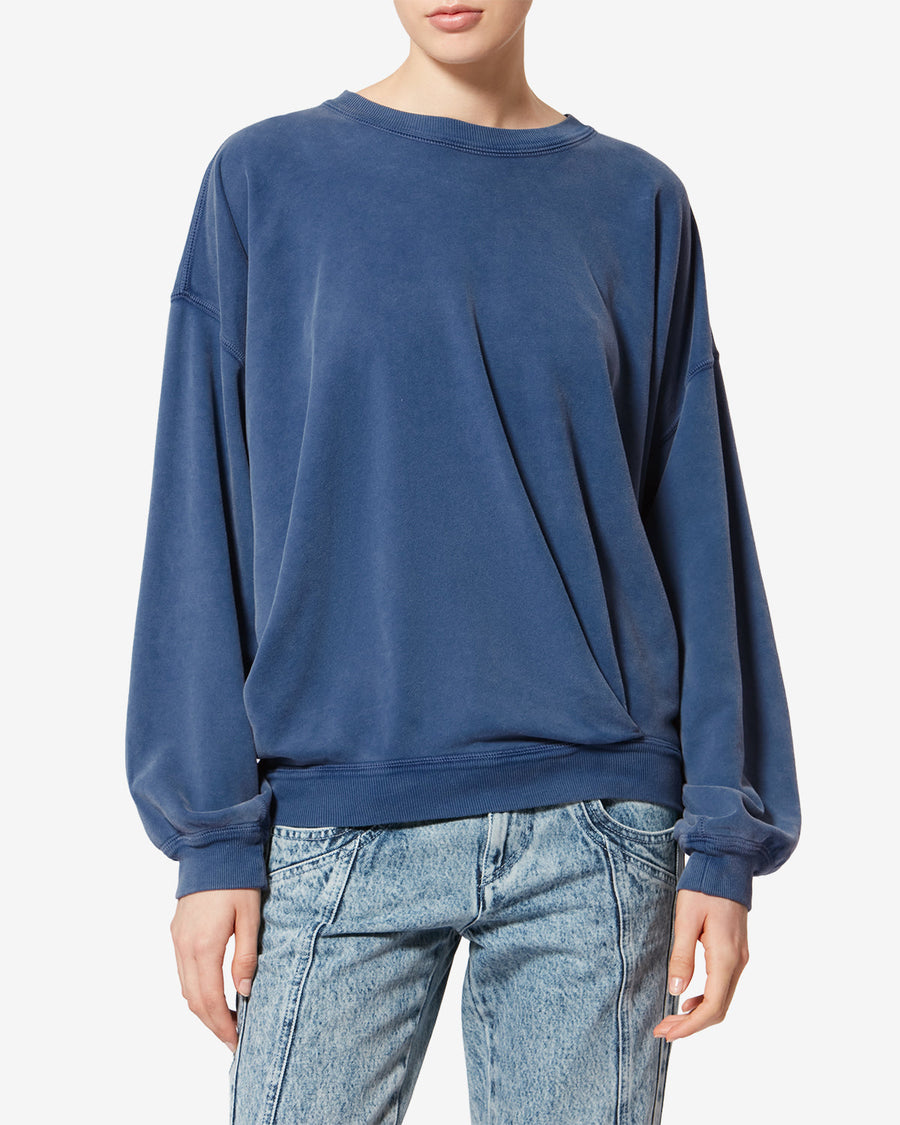 Sweatshirt Sauria — Bleu indigo, vue 1 ; référence SW0149FAD1M01E30IN