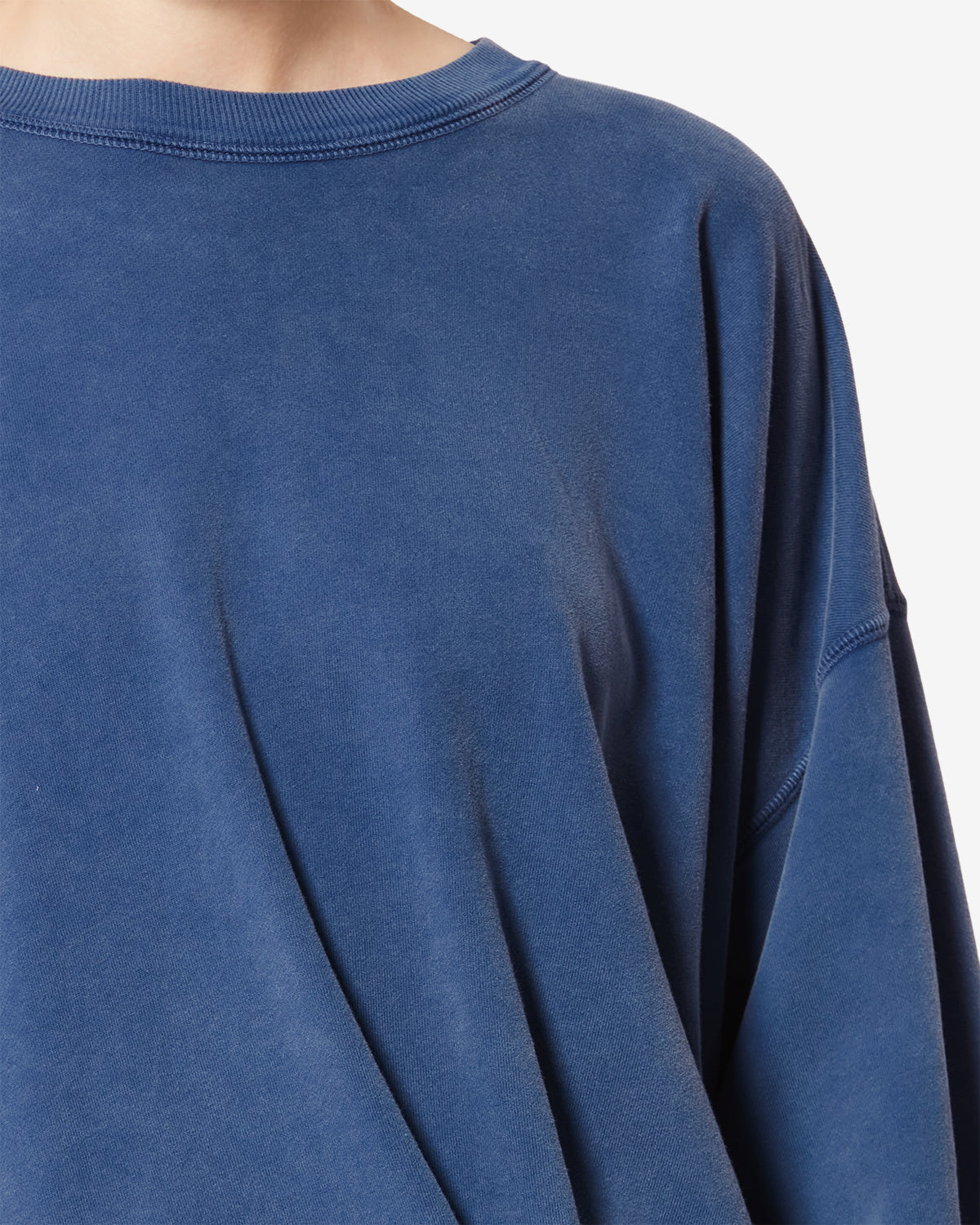 Sweatshirt Sauria — Bleu indigo, vue 3 ; référence SW0149FAD1M01E30IN