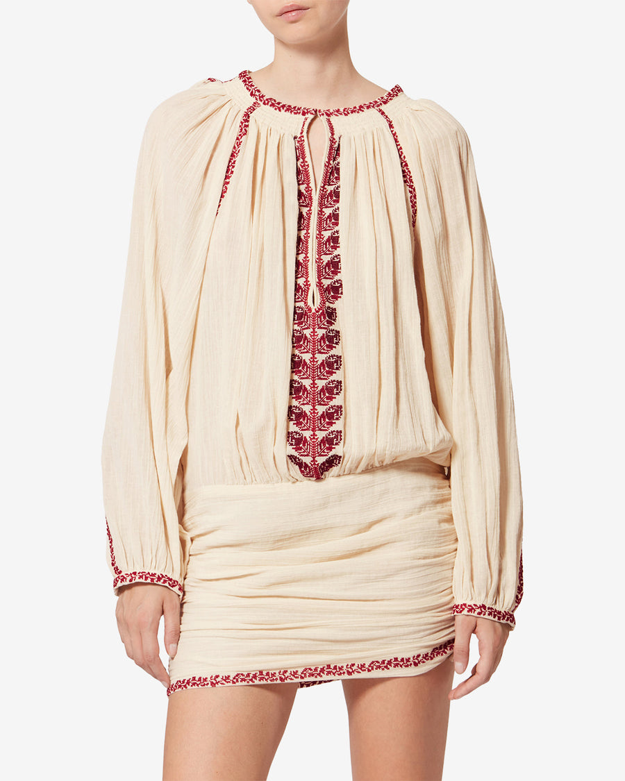 Robe Ludy — Beige-red, vue 1 ; référence RO1051FAD1J16EBERD