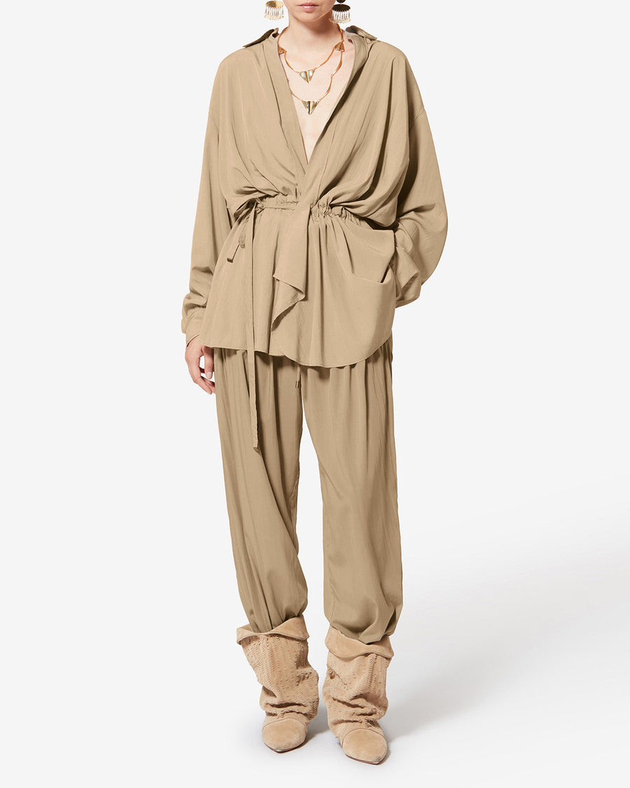 Pantalon Inaya — Kaki, vue 2 ; référence PA0547FCD1I03I67KI