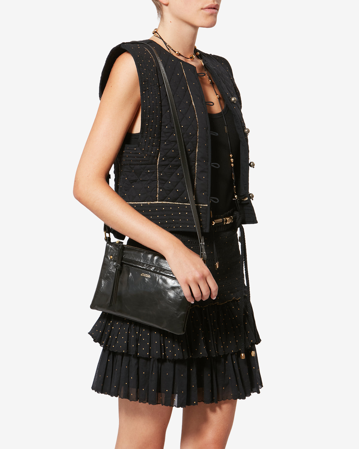 Sac Winna Duo en cuir — Noir, vue 2 ; référence BF0130FAD1C22M01BK