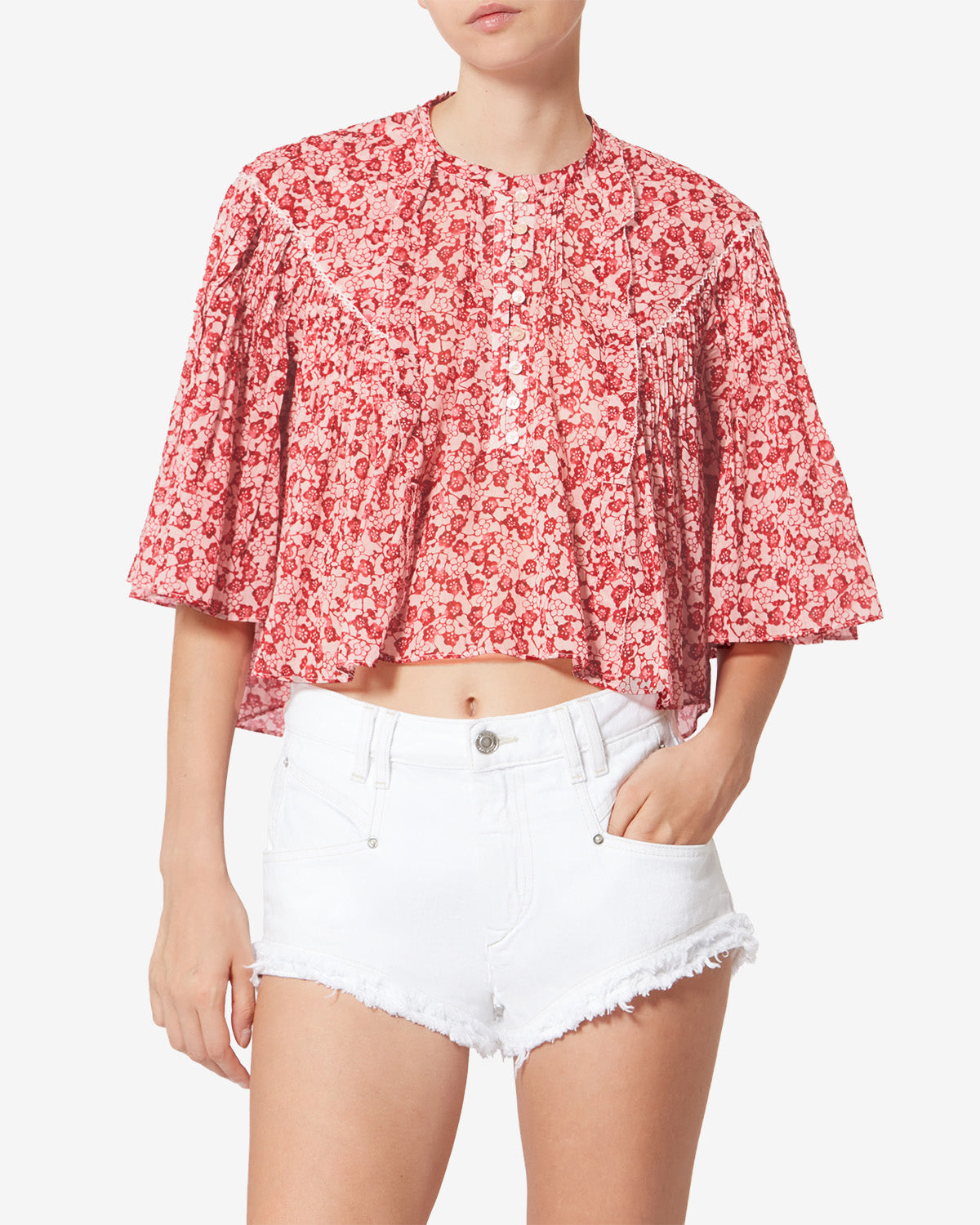 Top Veelia — Rouge, vue 1 ; référence HT0854FBD1J15E70RD