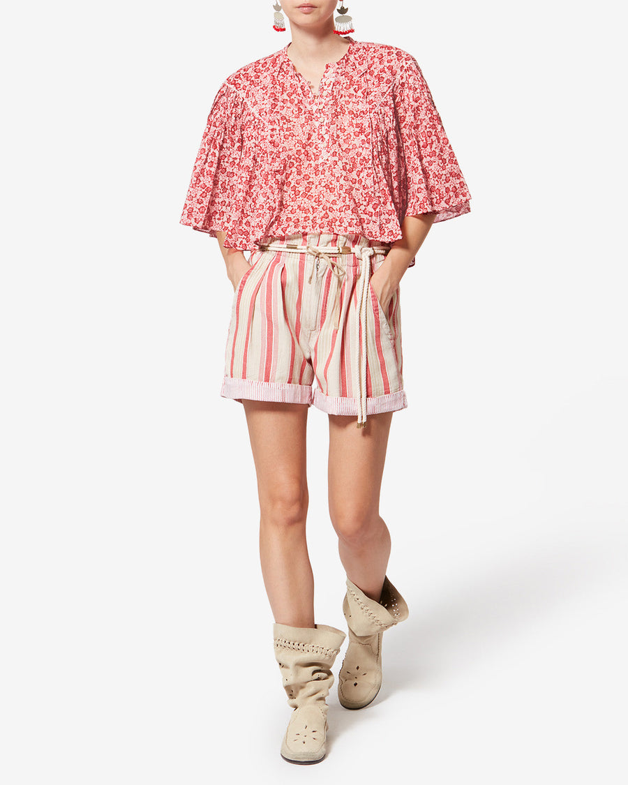 Top Veelia — Rouge, vue 2 ; référence HT0854FBD1J15E70RD