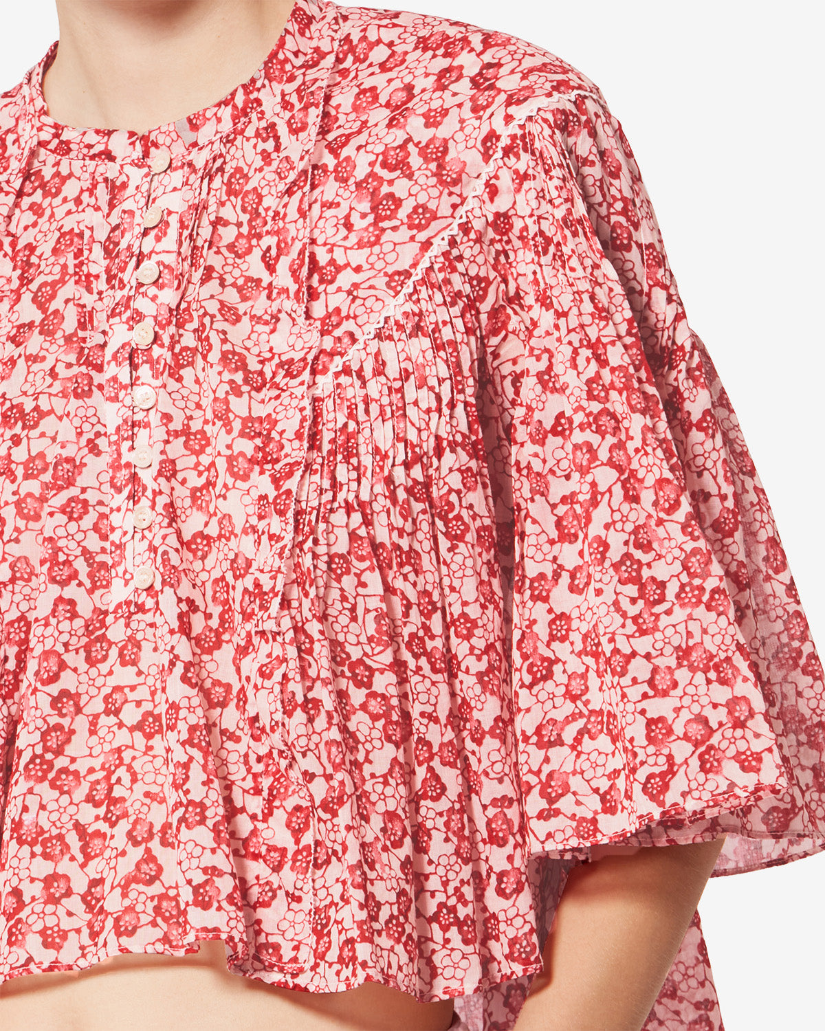 Top Veelia — Rouge, vue 3 ; référence HT0854FBD1J15E70RD
