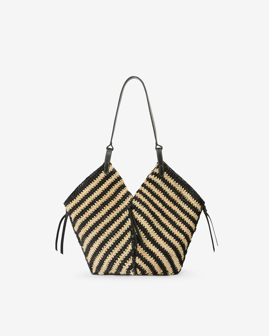 Sac Tampa — Noir et naturel, vue 2 ; référence PM0066FCD1X05MBKNL