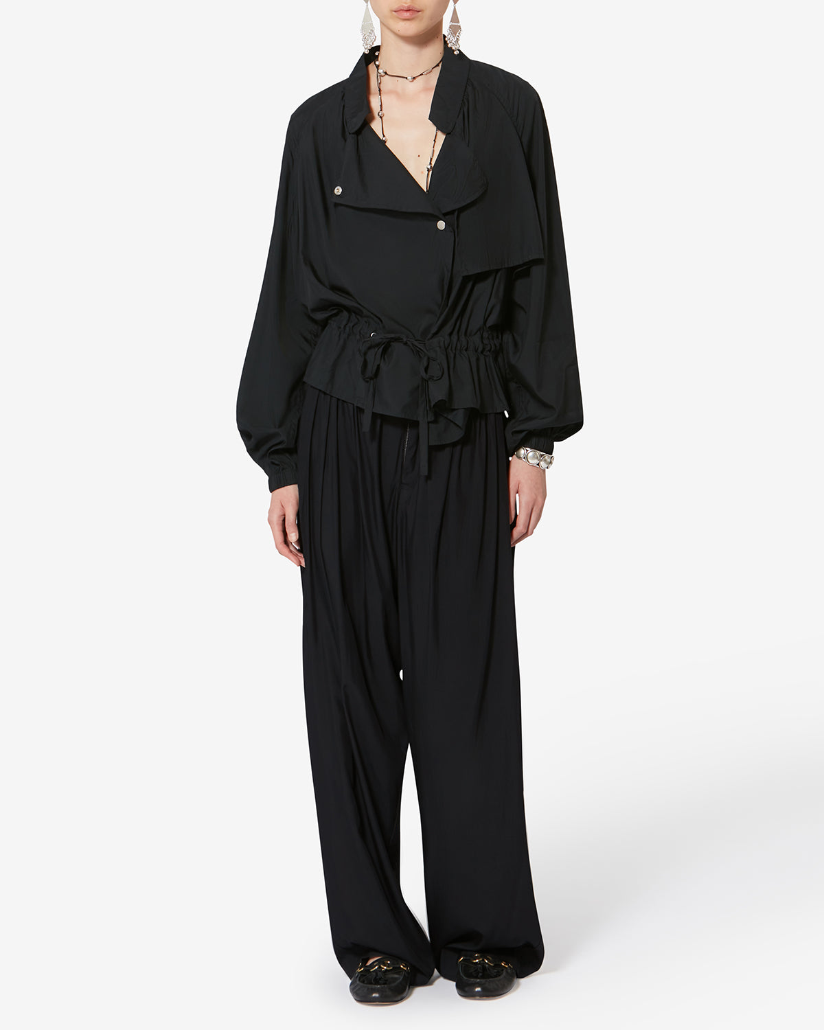 Pantalon Inaya — Noir, vue 2 ; référence PA0547FCD1I03I01BK