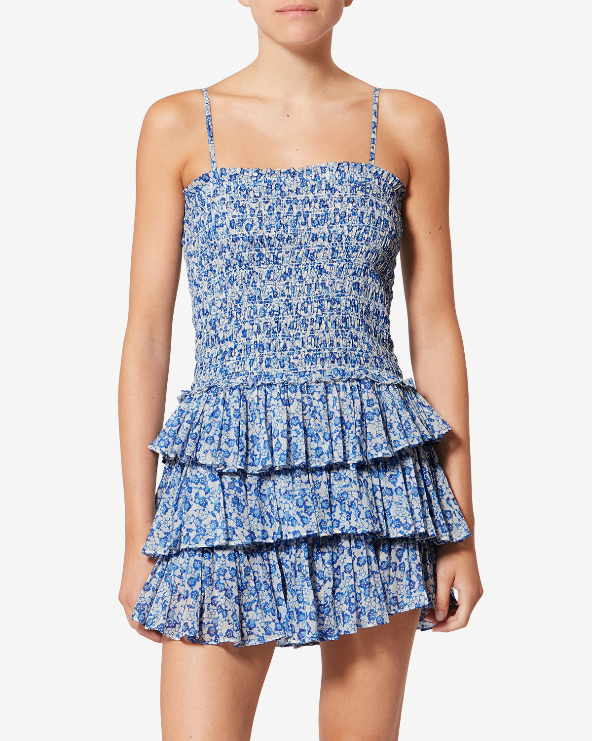 Robe Elodie — Bleu, vue 1 ; référence RO1056FAD1J15E30BU